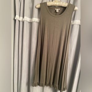 Westbound Size Medium Olive Green Shift Dress